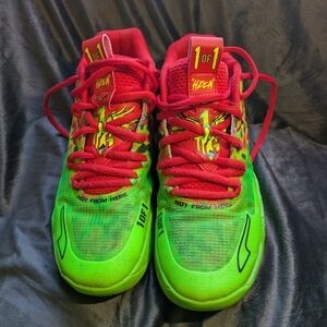 Puma 1 Of 1 Melo Red and Green Basketball Shoes